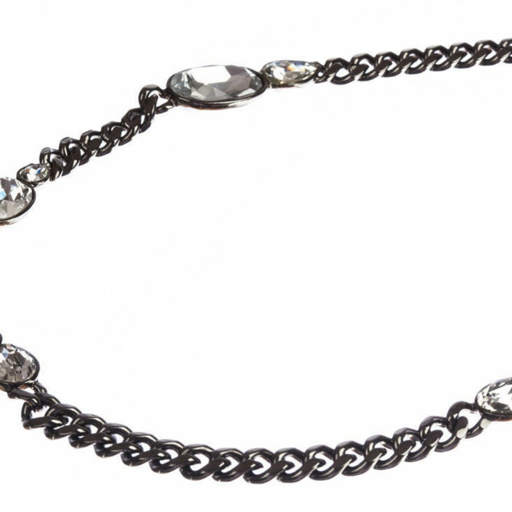 Givenchy Headlight Rhinestone Flapper Necklace - image 3